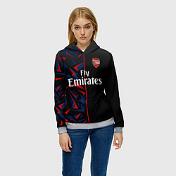 Толстовка-худи женская ARSENAL UNIFORM 2020, цвет: 3D-меланж — фото 2