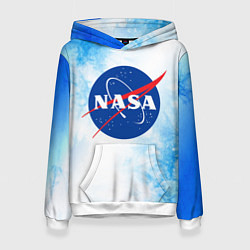 Толстовка-худи женская NASA НАСА цвета 3D-белый — фото 1