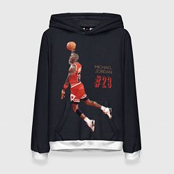 Толстовка-худи женская MICHAEL JORDAN, цвет: 3D-белый