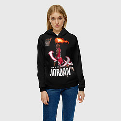 Толстовка-худи женская MICHAEL JORDAN, цвет: 3D-черный — фото 2