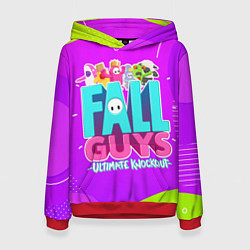 Толстовка-худи женская Fall Guys, цвет: 3D-красный