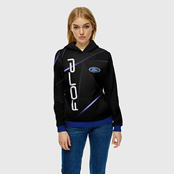 Толстовка-худи женская FORD, цвет: 3D-синий — фото 2