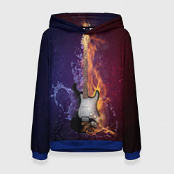 Женская толстовка Гитара огня