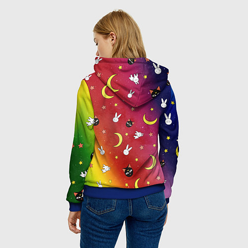 Женская толстовка SAILOR MOON / 3D-Синий – фото 4