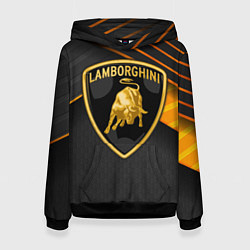 Толстовка-худи женская Lamborghini, цвет: 3D-черный