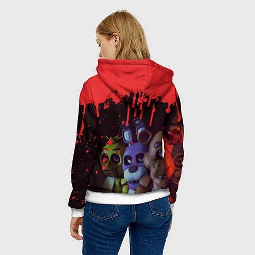 Женская толстовка Five Nights At Freddys / 3D-Белый – фото 4