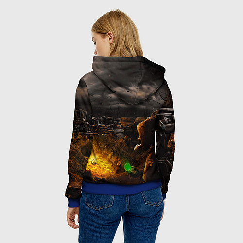 Женская толстовка Stalker 2 / 3D-Синий – фото 4