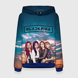 Толстовка-худи женская BlackPink, цвет: 3D-синий