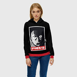 Толстовка-худи женская Re:Zero, цвет: 3D-красный — фото 2