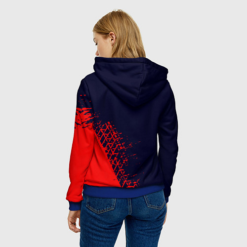 Женская толстовка TOYOTA ТОЙОТА / 3D-Синий – фото 4