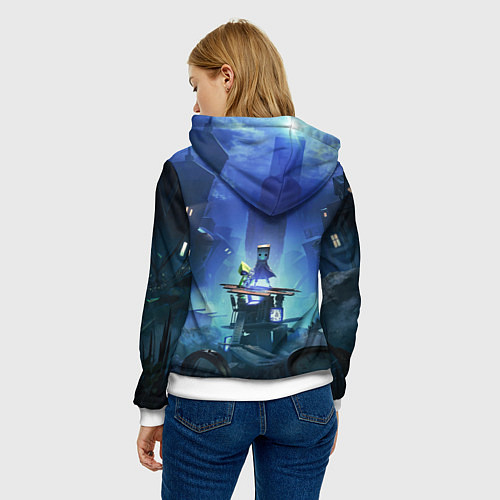 Женская толстовка Little Nightmares 2 / 3D-Белый – фото 4