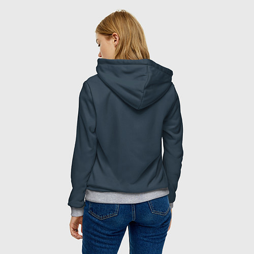 Женская толстовка Летящий орёл / 3D-Меланж – фото 4