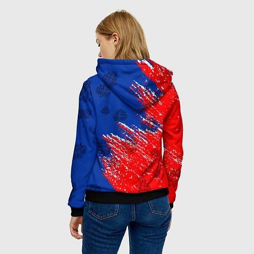 Женская толстовка Патриот России / 3D-Черный – фото 4