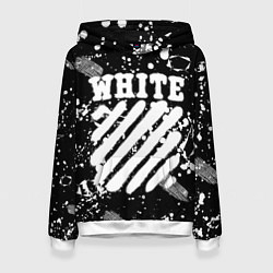 Толстовка-худи женская Off white, цвет: 3D-белый