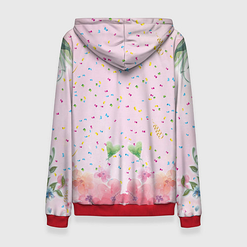 Женская толстовка Among Us girl / 3D-Красный – фото 2