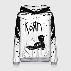 Толстовка-худи женская Korn, цвет: 3D-меланж