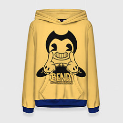 Толстовка-худи женская Bendy And The Ink Machine, цвет: 3D-синий