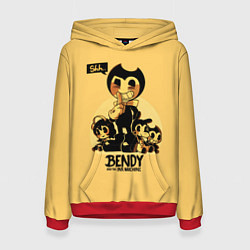 Толстовка-худи женская Bendy And The Ink Machine, цвет: 3D-красный