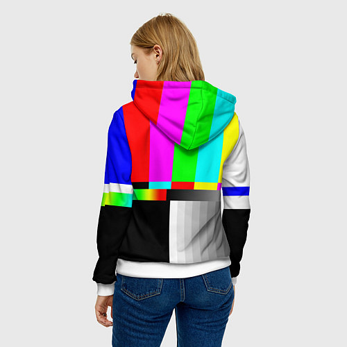 Женская толстовка NO SIGNAL / 3D-Белый – фото 4