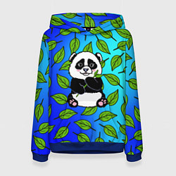 Толстовка-худи женская Панда, цвет: 3D-синий