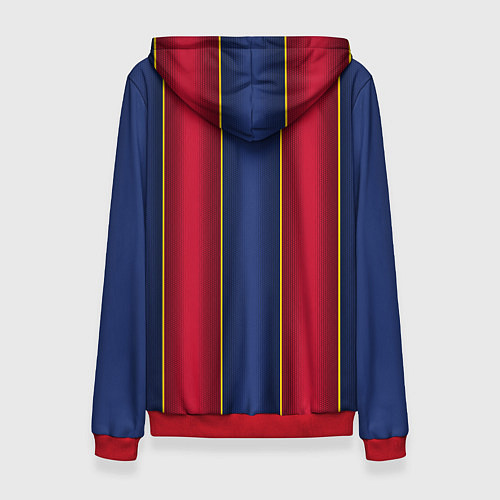 Женская толстовка BARCELONA 2021 - ДОМАШНЯЯ / 3D-Красный – фото 2