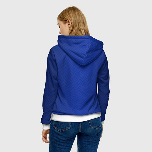 Женская толстовка CHELSEA домашняя сезон 2021 / 3D-Белый – фото 4