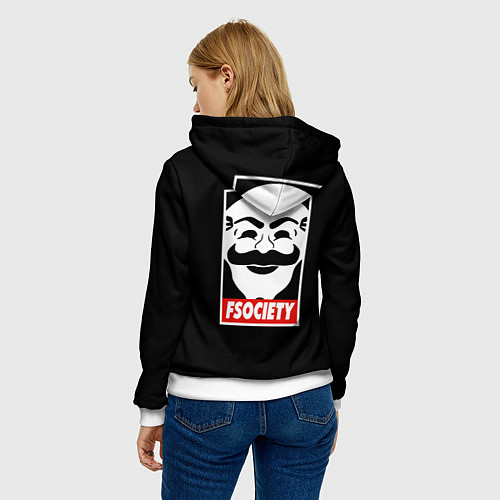 Женская толстовка MP ROBOT / 3D-Белый – фото 4