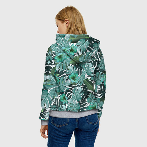 Женская толстовка Ленивец Йог / 3D-Меланж – фото 4