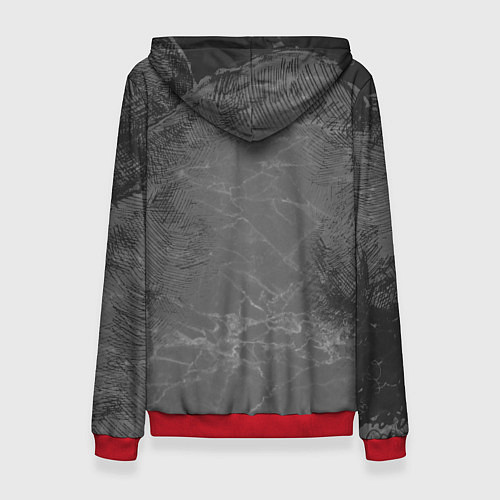 Женская толстовка Черный клевер / 3D-Красный – фото 2