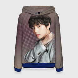 Толстовка-худи женская BTS Ким Тэ Хён, цвет: 3D-синий