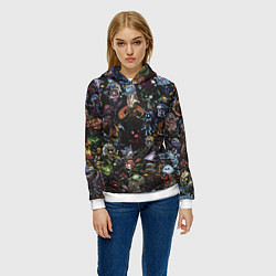 Толстовка-худи женская Heros Dota 2, цвет: 3D-белый — фото 2