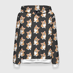 Женская толстовка Корги малыши