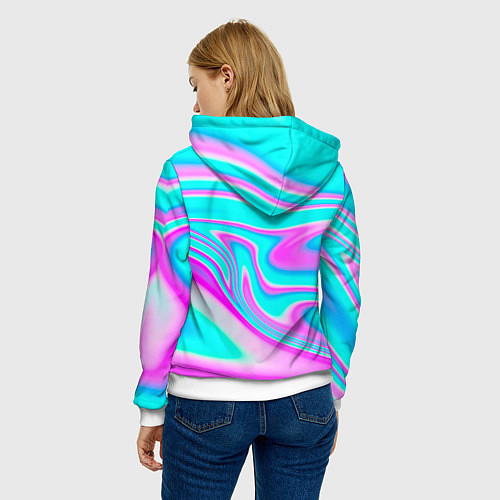 Женская толстовка Impostor Unicorn / 3D-Белый – фото 4