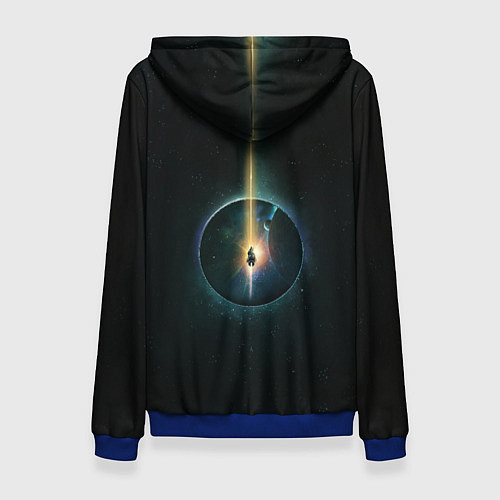 Женская толстовка Экспансия / 3D-Синий – фото 2