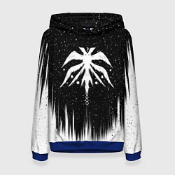 Толстовка-худи женская Башня бога Крылатое древо Z, цвет: 3D-синий