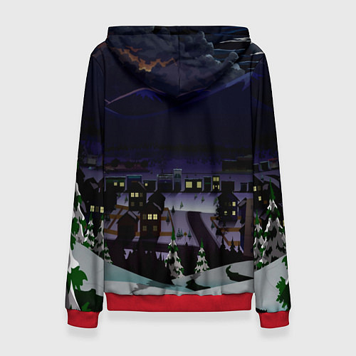 Женская толстовка Южный Парк South Park / 3D-Красный – фото 2