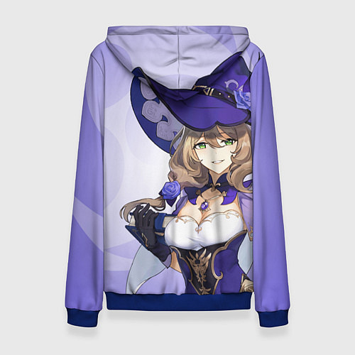 Женская толстовка GENSHIN IMPACT, ЛИЗА / 3D-Синий – фото 2
