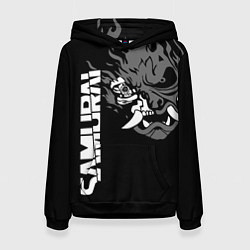 Толстовка-худи женская SAMURAI 2077, цвет: 3D-черный