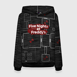 Толстовка-худи женская Five Nights At Freddy, цвет: 3D-черный