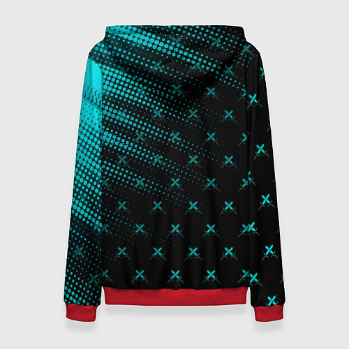 Женская толстовка Minecraft / 3D-Красный – фото 2