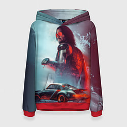 Женская толстовка Cyberpunk 2077 Джонни и Порш