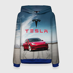 Женская толстовка Tesla Model 3