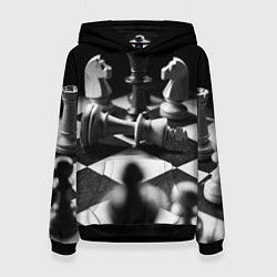 Женская толстовка Шахматы фигуры доска ход мат