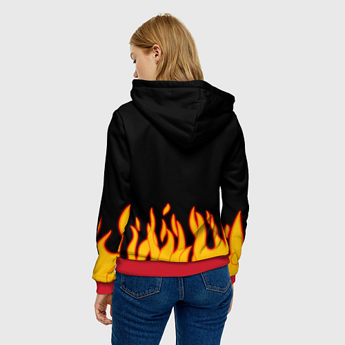 Женская толстовка Александр / 3D-Красный – фото 4