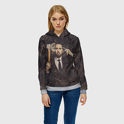 Толстовка-худи женская Eminem, цвет: 3D-меланж — фото 2