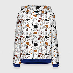 Женская толстовка Коты Паттерн