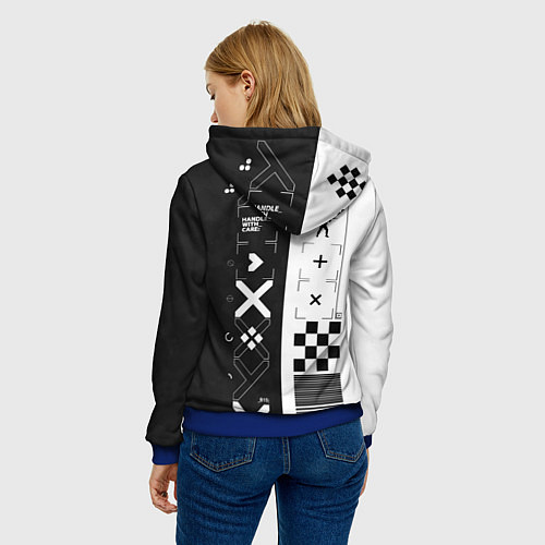 Женская толстовка Printstream Поток информации / 3D-Синий – фото 4