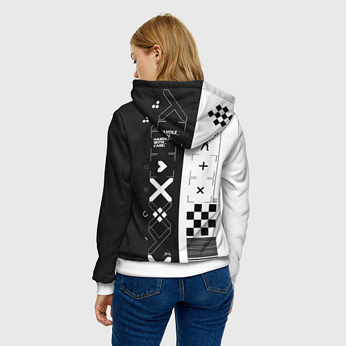 Женская толстовка Printstream Поток информации / 3D-Белый – фото 4