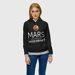 Толстовка-худи женская Марс, цвет: 3D-меланж — фото 2