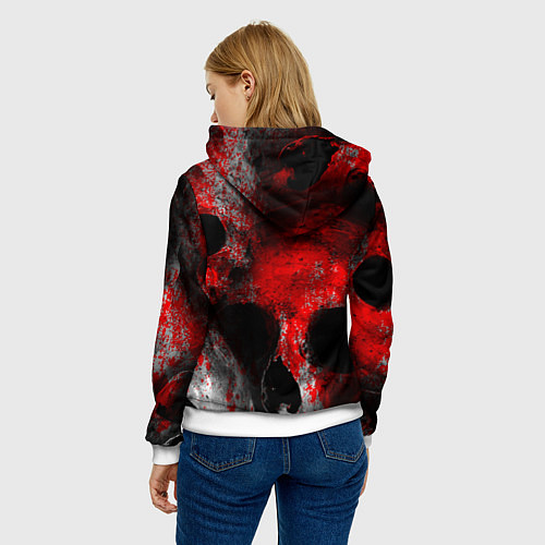 Женская толстовка DAYZ BLOOD ДЕЙЗИ КРОВЬ Z / 3D-Белый – фото 4